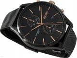 Hugo Boss Associate Black Dial Black Mesh Bracelet Watch for Men - 1513811 Authentic Buy Shop Now