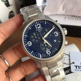 Tissot T Sport Chrono XL Chronograph Blue Dial Silver Steel Strap Watch For Men - T116.617.11.047.00 Authentic Buy Shop Now