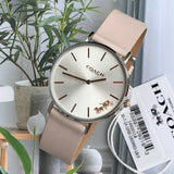 Coach Perry White Dial Pink Leather Strap Watch for Women - 14503118 Authentic Buy Shop Now