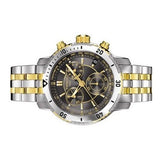 Tissot T Sport PRS 200 Chronograph Black Dial Two Tone Steel Strap Watch For Men - T067.417.22.051.00 Authentic Buy Shop Now