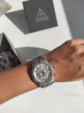 Guess Heiress Multifunction Diamonds Silver Dial Silver Steel Strap Watch for Women - GW0440L1 Authentic Buy Shop Now