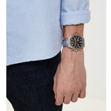 Guess Edge Chronograph Black Dial Silver Steel Strap Watch For Men - GW0539G1 Authentic Buy Shop Now