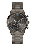 Guess Hendrix Chronograph Gunmetal Dial Gunmetal Steel Strap Watch for Men - W1309G3 Authentic Buy Shop Now
