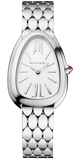 Bvlgari Serpenti Seduttori Quartz White Dial Silver Steel Strap Watch for Women - SERPENTI103141 Authentic Buy Shop Now