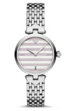 Emporio Armani Arianna Analog White Dial Silver Steel Strap Watch For Women - AR11195 Authentic Buy Shop Now