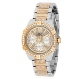 Guess Frontier Chronograph Crystals Silver Dial Two Tone Steel Strap Watch for Men - W0799G4 Authentic Buy Shop Now