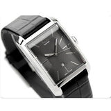 Calvin Klein Window Black Dial Black Leather Strap Watch for Men - K2M21107 Authentic Buy Shop Now