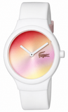 Lacoste Goa Two Tone Dial White Silicon Strap Watch for Women - 2020107 Authentic Buy Shop Now