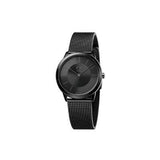 Calvin Klein Minimal Black Dial Black Mesh Bracelet Watch for Men - K3M224B1 Authentic Buy Shop Now