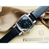 Tissot Lovely Square Quartz Diamonds Black Dial Black Leather Strap Watch For Women - T058.109.16.056.00 Authentic Buy Shop Now