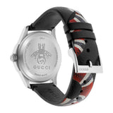 Gucci Le Marche Des Merveilles Black Dial Black Leather Strap Unisex Watch - YA1264007 Authentic Buy Shop Now