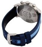 Emporio Armani Luigi Chronograph Quartz Blue Dial Blue Nylon Strap Watch For Men - AR1949 Authentic Buy Shop Now