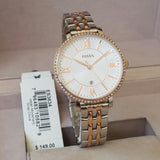 Fossil Jacqueline White Dial Two Tone Steel Strap Watch for Women - ES3634 Authentic Buy Shop Now