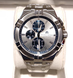 Maurice Lacroix Aikon Chronograph Silver Dial Silver Steel Strap Watch for Men - AI1018-SS002-131-1 Authentic Buy Shop Now