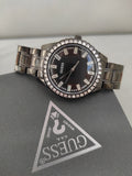 Guess Sparkler Diamonds Black Dial Black Steel Strap Watch for Women - GW0111L4 Authentic Buy Shop Now