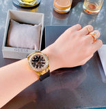 Guess Venus Diamonds Black Dial Black Rubber Strap Watch for Women - GW0118L2 Authentic Buy Shop Now
