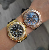 Guess Venus Diamonds Black Dial Black Rubber Strap Watch for Women - GW0118L2 Authentic Buy Shop Now