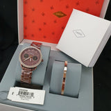Fossil Tailor Analog Brown Dial Brown Steel Strap Watch for Women - ES4258 Authentic Buy Shop Now