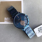 Michael Kors Portia Blue Dial Blue Stainless Steel Strap Watch for Women - MK3680 Authentic Buy Shop Now