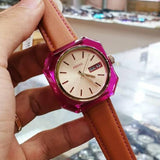 Fossil Candy White Dial Brown Leather Strap Watch for Women - ES3537 Authentic Buy Shop Now