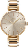 Hugo Boss Allusion Gold Dial Gold Steel Strap Watch for Women - 1502415 Authentic Buy Shop Now