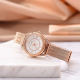 Guess Whisper Silver Dial Rose Gold Mesh Bracelet Watch for Women - W1084L3 Authentic Buy Shop Now