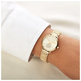 Michael Kors Portia Quartz Gold Dial Gold Steel Strap Watch For Women - MK3838 Authentic Buy Shop Now