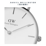 Daniel Wellington Classic Petite Sheffield White Dial Black Leather Strap Watch For Women - DW00100242 Authentic Buy Shop Now