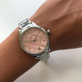 Burberry The Classic Pink Dial Silver Steel Strap Watch for Women - BU10111 Authentic Buy Shop Now