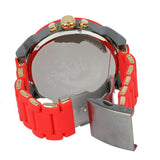 Diesel Mr Daddy 2.0 Chronograph Grey Dial Red Rubber Strap Watch For Men - DZ7430 Authentic Buy Shop Now