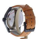 Hugo Boss Aeroliner Maxx Chronograph Black Dial Brown Leather Strap Watch For Men - 1513082 Authentic Buy Shop Now