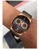 Salvatore Ferragamo Sapphire Chrono Black Dial Black Rubber Strap Watch for Men - SFME00721 Authentic Buy Shop Now