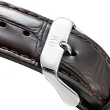 Daniel Wellington Classic York Black Dial Brown Leather Strap Watch For Men - DW00100134 Authentic Buy Shop Now