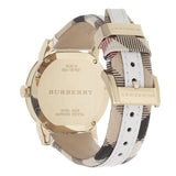 Burberry The City White Dial White Leather Strap Watch for Women - BU9110 Authentic Buy Shop Now