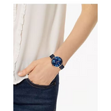 Fossil Jacqueline Blue Dial Blue Leather Strap Watch for Women - ES4673 Authentic Buy Shop Now
