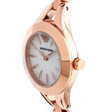 Emporio Armani Chiara Analog White Dial Rose Gold Steel Strap Watch For Women - AR7329 Authentic Buy Shop Now