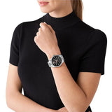 Michael Kors Lexington Quartz Black Dial Silver Steel Strap Watch For Women - MK8946 Authentic Buy Shop Now