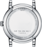 Tissot T Classic Carson Premium Lady Mother of Pearl Pink Dial Silver Steel Strap Watch For Women - T122.210.11.159.00 Authentic Buy Shop Now