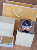 Michael Kors Dylan Blue Dial Blue Rubber Strap Watch for Men - MK8295 Authentic Buy Shop Now