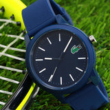 Lacoste 12.12 Blue Dial Blue Silicon Strap Watch for Men - 2010987 Authentic Buy Shop Now