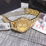 Guess Dazzling Diamonds Gold Dial Gold Steel Strap Watch for Women - W85110L1 Authentic Buy Shop Now