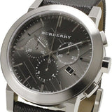 Burberry The City Grey Dial Black Leather Strap Watch for Men - BU9362 Authentic Buy Shop Now