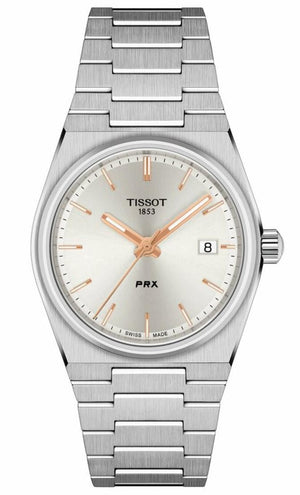 Tissot PRX Silver Dial Silver Steel Strap Watch For Women - T137.210.11.031.00 Authentic Buy Shop Now