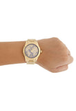 Michael Kors Layton Pave Blue Dial Gold Steel Strap Watch for Women - MK6243 Authentic Buy Shop Now