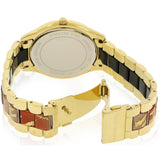 Michael Kors Slim Runway Gold Dial Two Tone Steel Strap Watch for Women - MK4300 Authentic Buy Shop Now