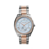 Michael Kors Bryn Quartz Blue Dial Two Tone Steel Strap Watch For Women - MK6136 Authentic Buy Shop Now