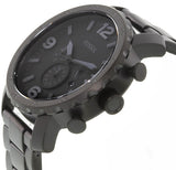 Fossil Nate Chronograph Black Dial Black Steel Strap Watch for Men - JR1401 Authentic Buy Shop Now