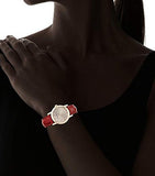 Burberry The City Gold Dial Red Leather Strap Watch for Women - BU9140 Authentic Buy Shop Now