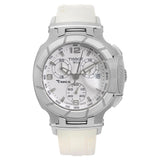 Tissot T Race Lady Chronograph White Dial White Rubber Strap Watch for Women - T048.217.17.017.00 Authentic Buy Shop Now