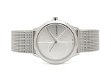 Calvin Klein Minimal Silver Dial Silver Mesh Bracelet Watch for Women - K3M2212Z Authentic Buy Shop Now